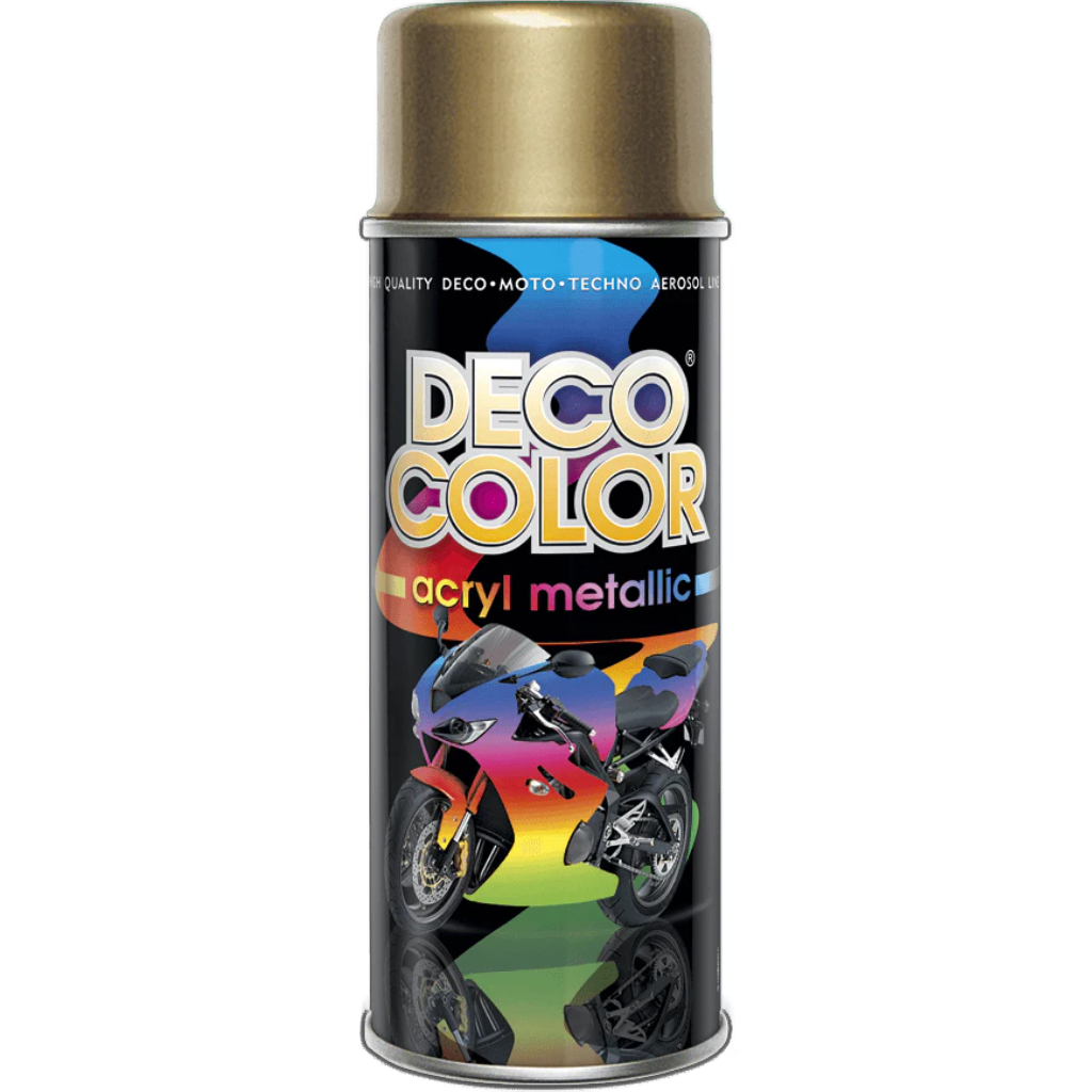 Deco Color-Metallic Spray Paint In 7 Colours 400ml - Gold -