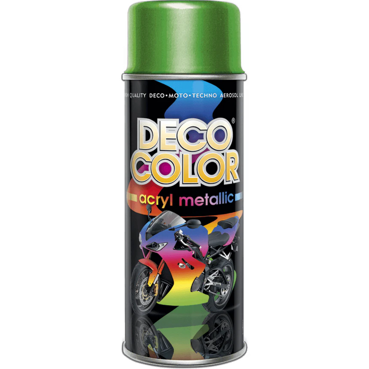 Deco Color-Metallic Spray Paint In 7 Colours 400ml - Green -