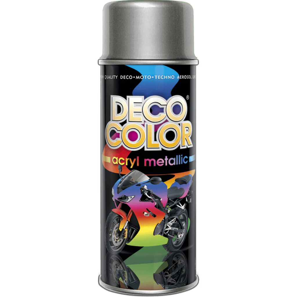 Deco Color-Metallic Spray Paint In 7 Colours 400ml - Silver