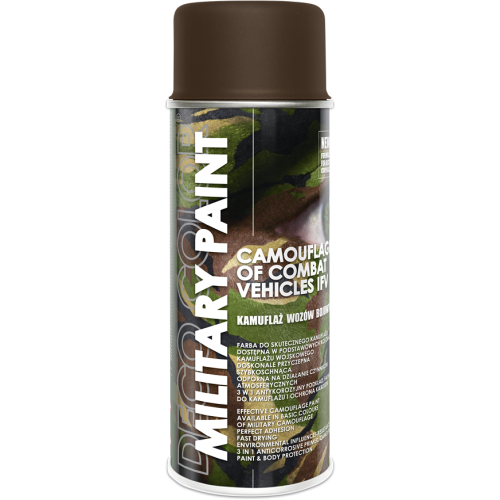 Military Spray Paint Anti Reflective Camouflage 400ml Mud Brown - Deco Color Ireland