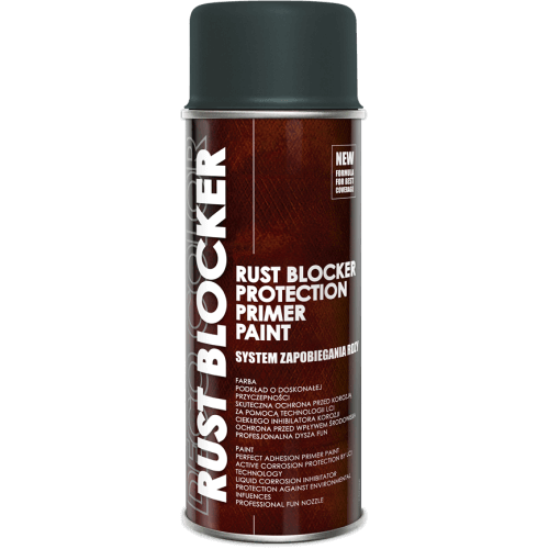 Deco Color-Rust Blocker Adhesive Primer 400ml Dark Grey  - Deco Color Ireland