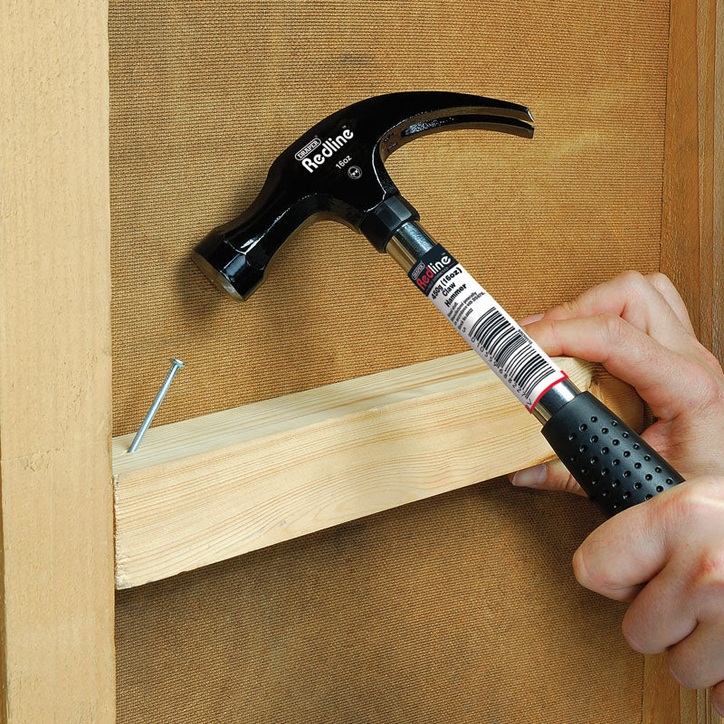 Draper 16oz Claw Hammer With Steel Shaft With Rubber Grip - Sweeney Motor Factors