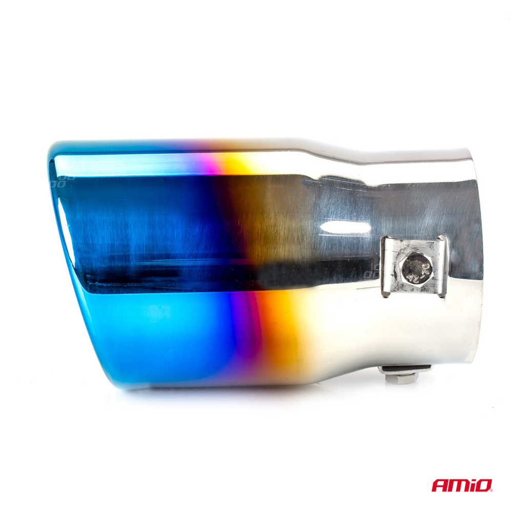 Exhaust tail pipe chrome effect 43mm - 62mm mounting bracket