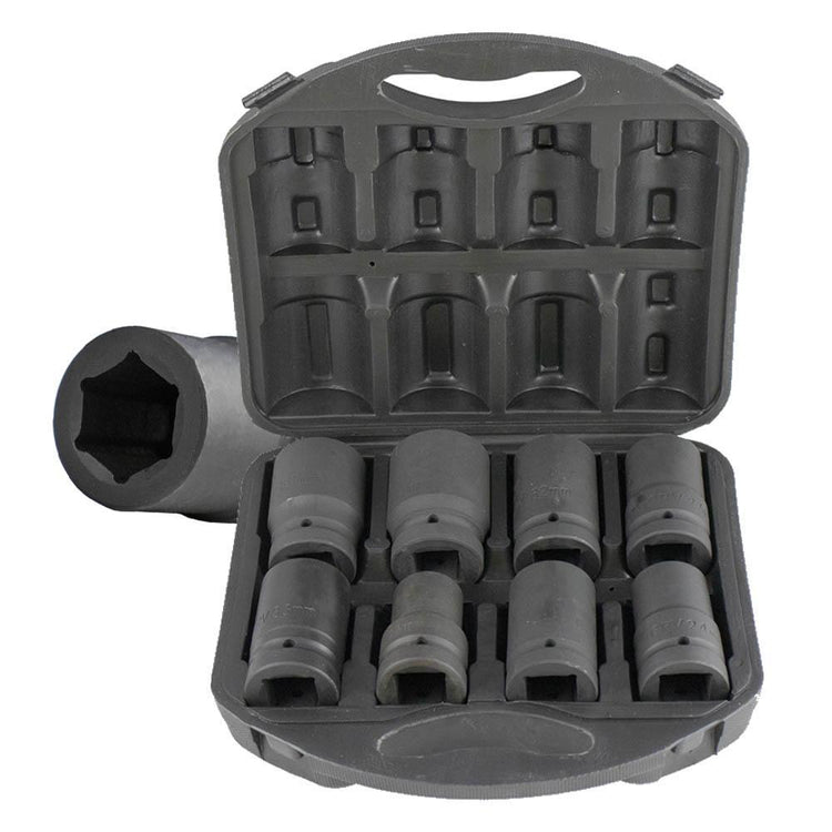Heavy Duty 8pc 1" Drive Socket Set for Torque Multiplier In Carry Case - Sweeney Motor Factors