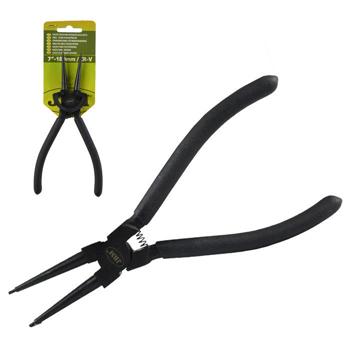 Internal Circlip Pliers Straight Tip 7" 180mm With 40mm Opening Coated Handles - Sweeney Motor Factors