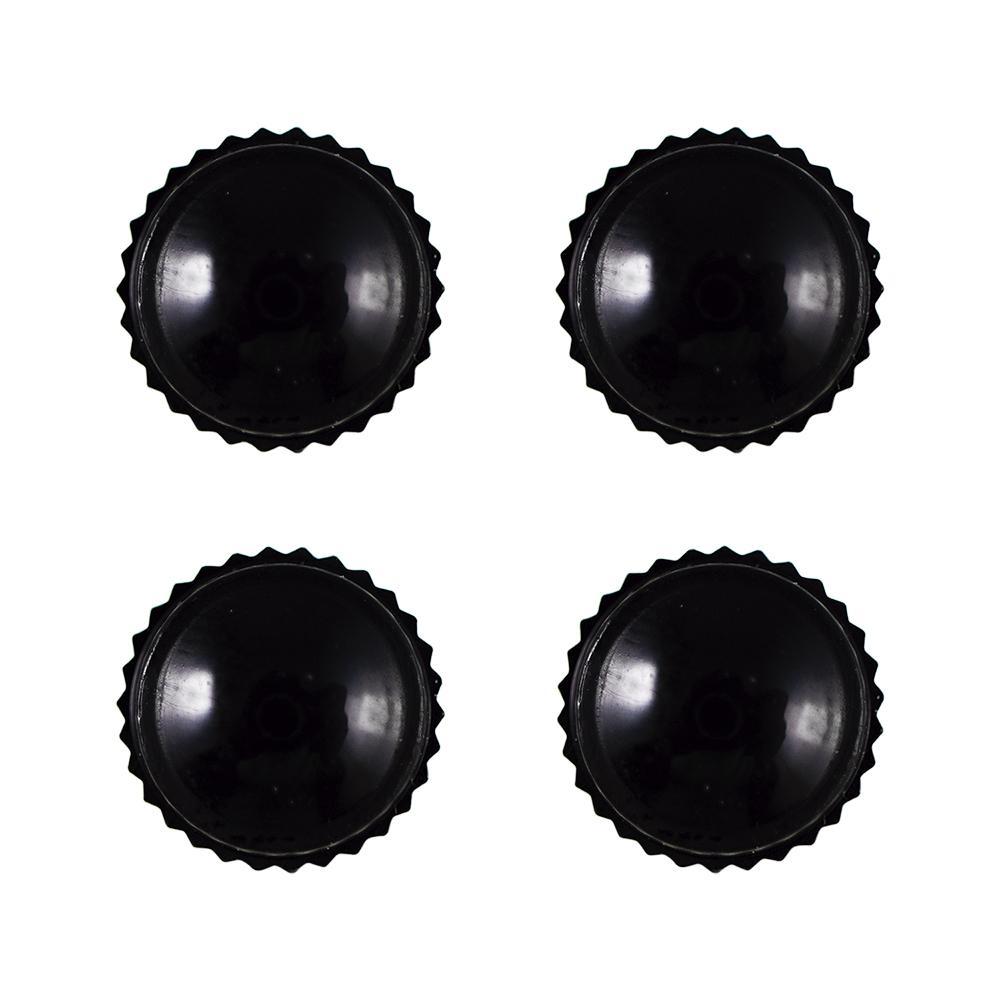 JBM-11902 Set Of 4 Black Plastic Caps for Valve Tire Additional View 2