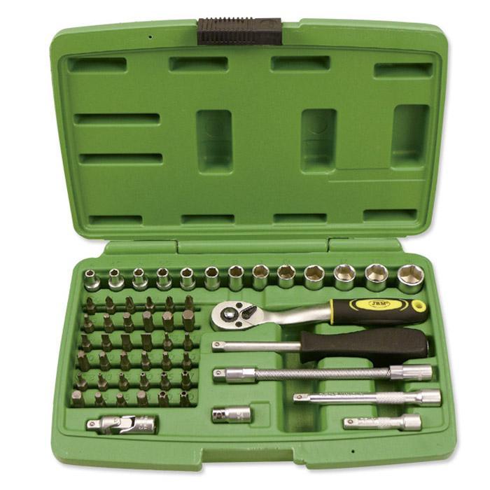 JBM-50566 56 Piece Tool Case with Hexagonal Sockets-Sweeney Motor Factors