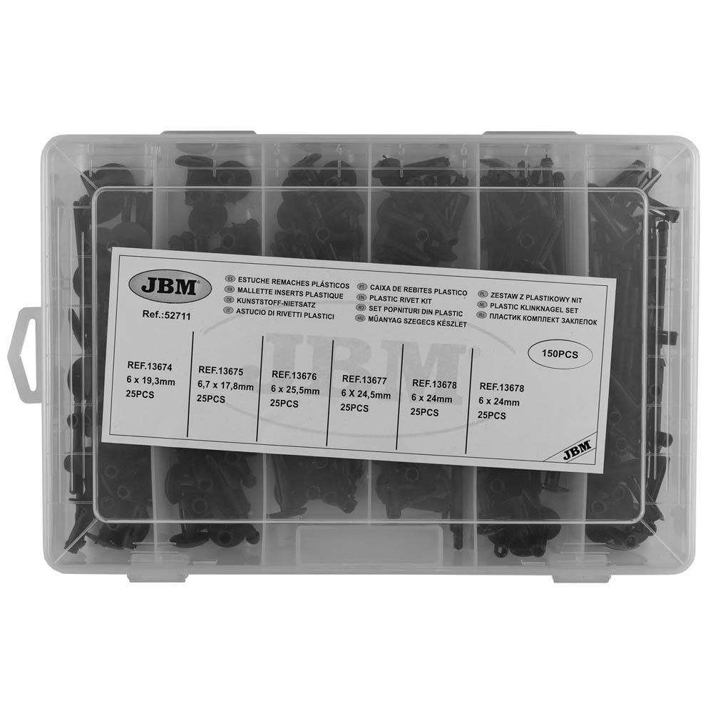 JBM-52711 Plastic Rivet Assortment (150 Pieces) Additional View 2