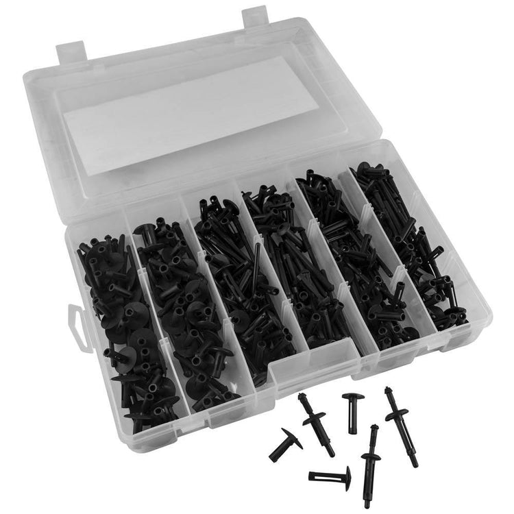 JBM-52711 Plastic Rivet Assortment (150 Pieces)