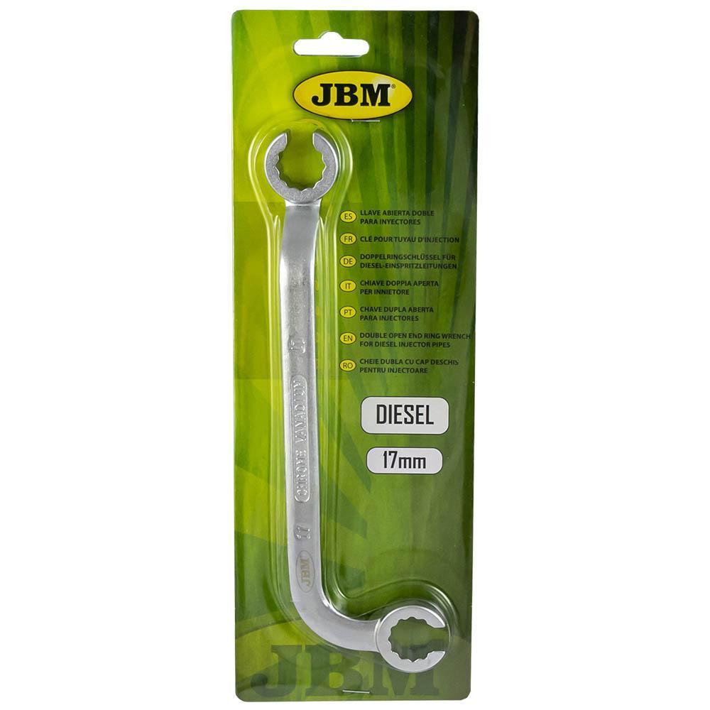 JBM-52821 Double Open End Ring Wrench for Diesel Injector Pipes Additional Image 2