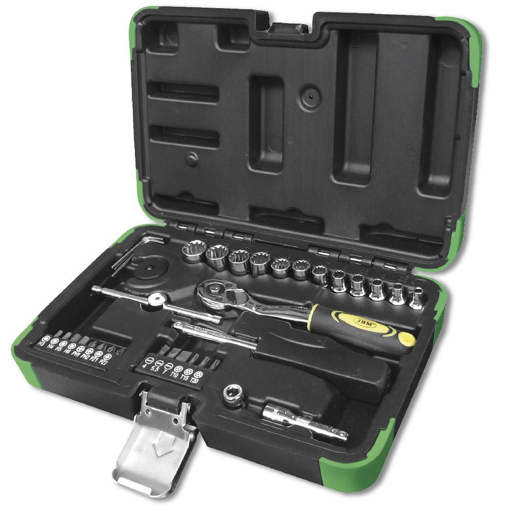 JBM-53107 36 Piece 1/4" Spline Socket Set Additional View 2-Sweeney Motor Factors