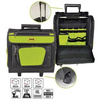 JBM-53253 Tool Bag Heavy Duty With Wheels And Extendable Handle
