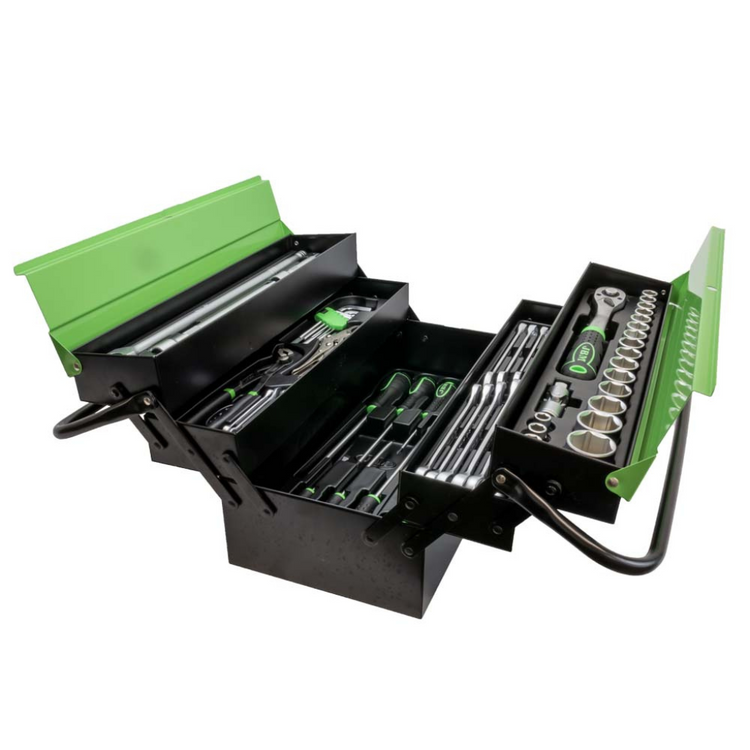 JBM-53565 64 Piece Iron Box Tool Set - Storage