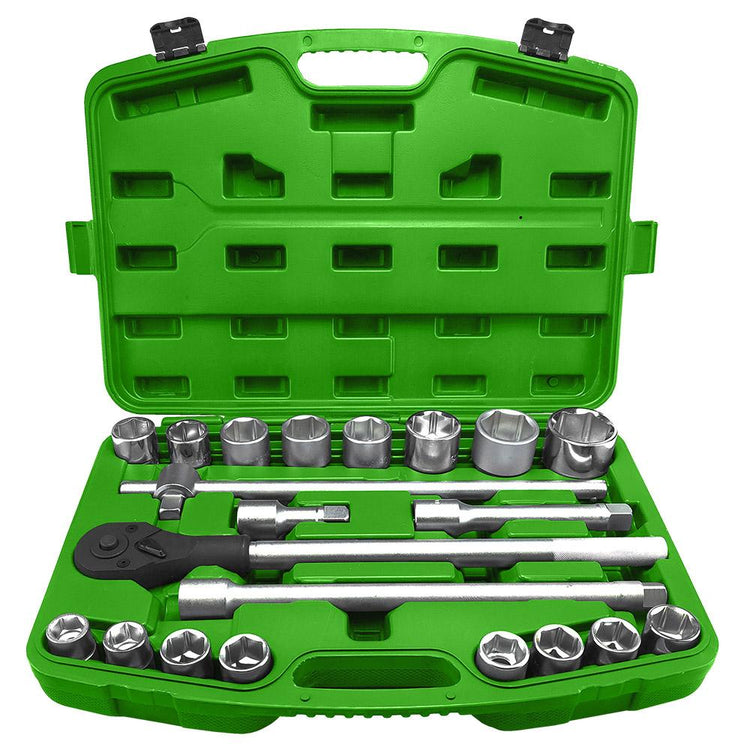 JBM-53727 21 Piece Plastic Tool Case with 3/4" Autocle 6-Point Sockets-Sweeney Motor Factors