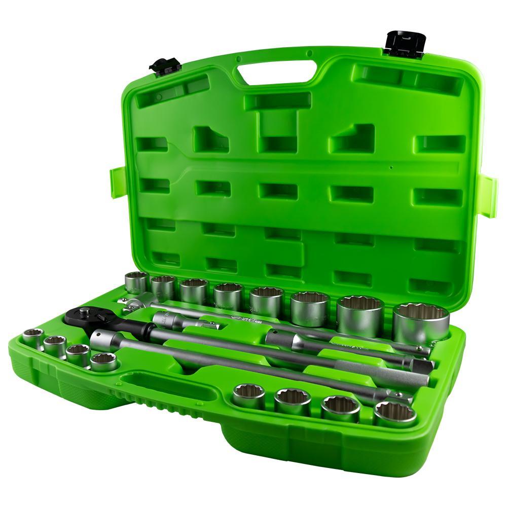 JBM-53728 21 Piece Plastic Tool Case with 3/4" Autocle 12-Point Sockets Additional View 1-Sweeney Motor Factors