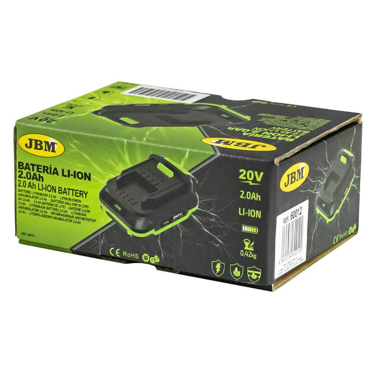 JBM-60012 Li-ion Battery 2.0 Ah For JBM Cordless Tools -