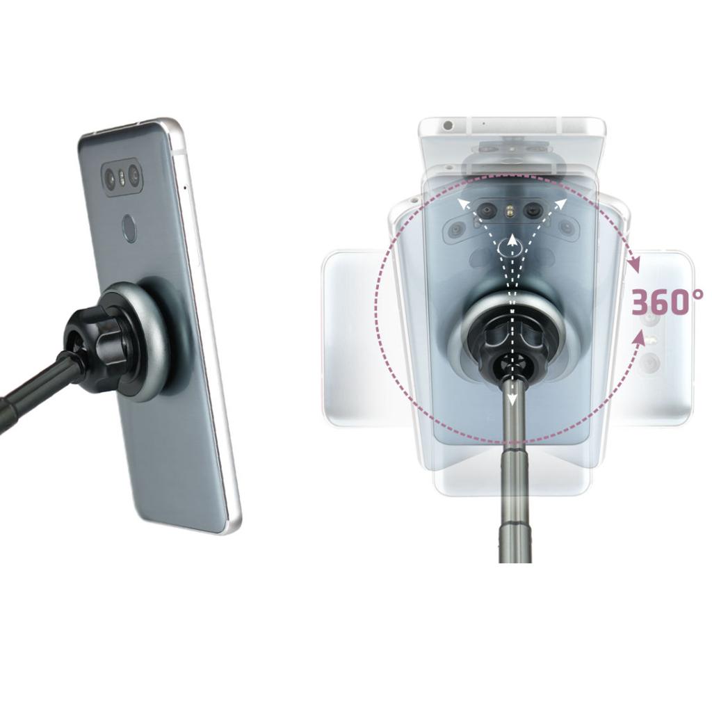 Mobile Phone Holder Magnetic Adjustable Arm And Suction Cup