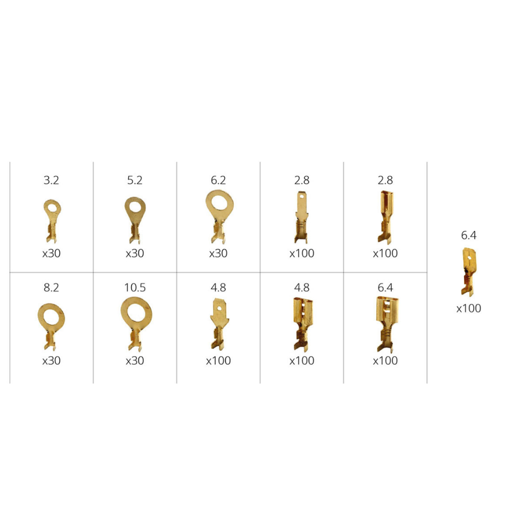 Non Insulated Electrical Connectors Set 750pc