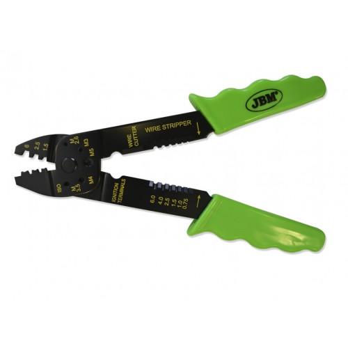 Non Insulated Crimping Pliers Wire Strippers Wire Cutters Rubber Coated Handles - Sweeney Motor Factors