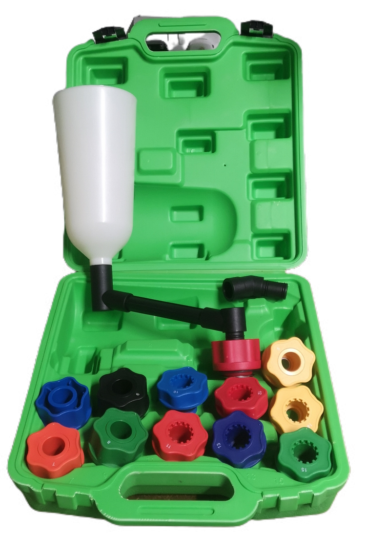 Oil Filling Set with Funnel and Adapters - oil filter