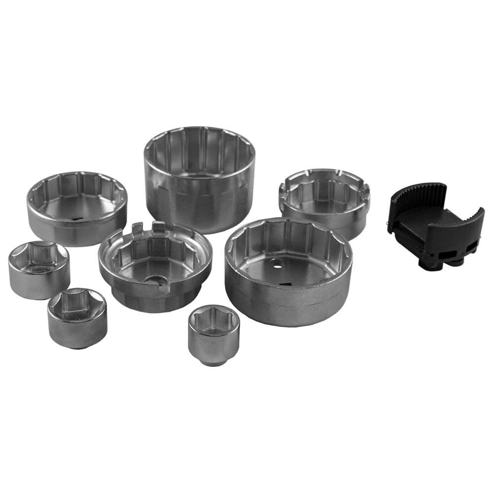 Oil Filter Cup Puller Set 9pc Wrench Oil Change New Type - Sweeney Motor Factors