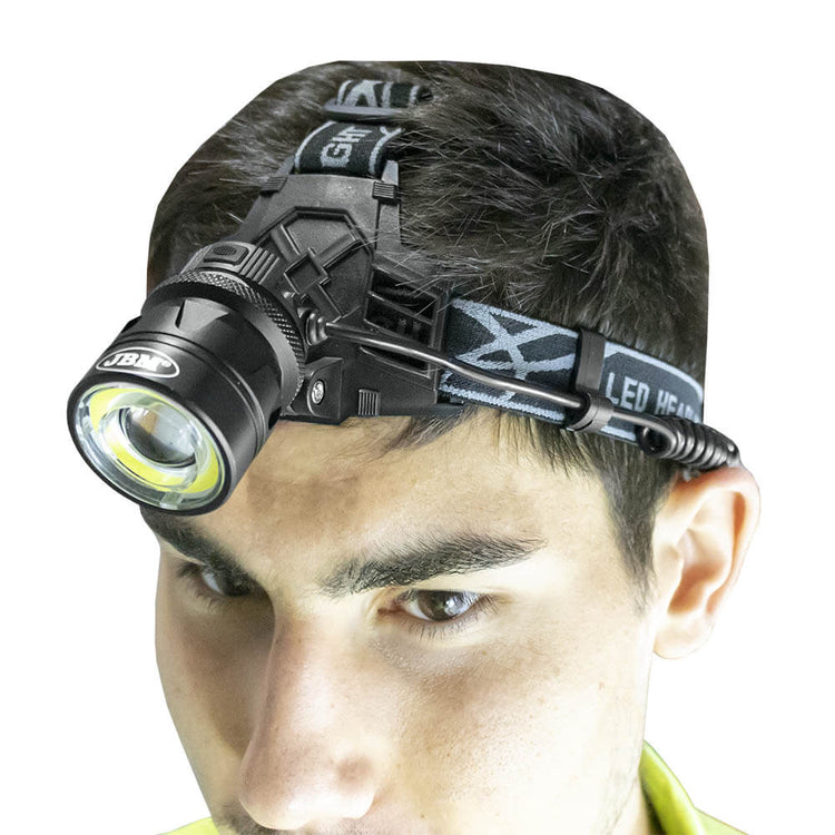 Portable Head Torch LED Rechargeable Headlamp Headlight 800 Lumen Super Bright - Sweeney Motor Factors