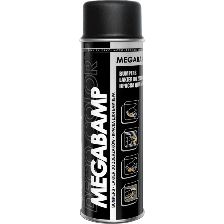 Professional Bumper Spray Paint 500ml 3 Colours - Black -