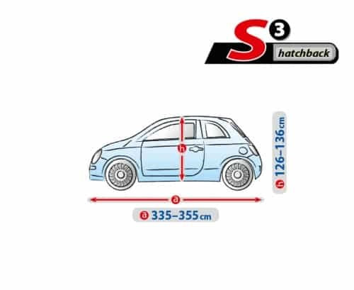 Protective Car Cover Complete To Suit Small Hatchback