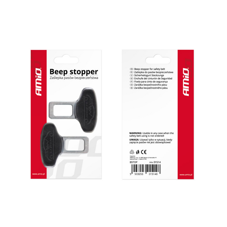 Seat Belt Buckle Beep Stoppers Pack Of 2