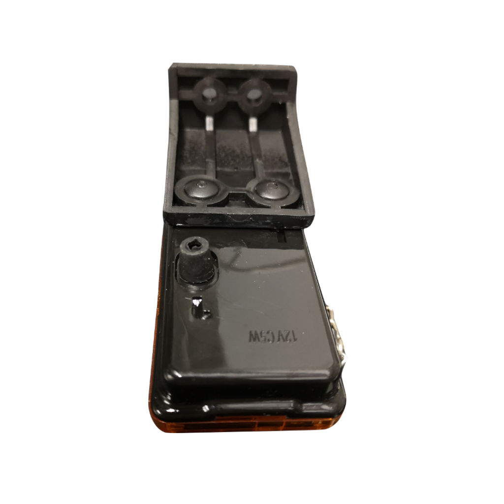 Side marker trailer light amber bulb type 12v with mounting