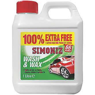 Simoniz Wash and Wax 100% Extra Free 1 Litre for the price