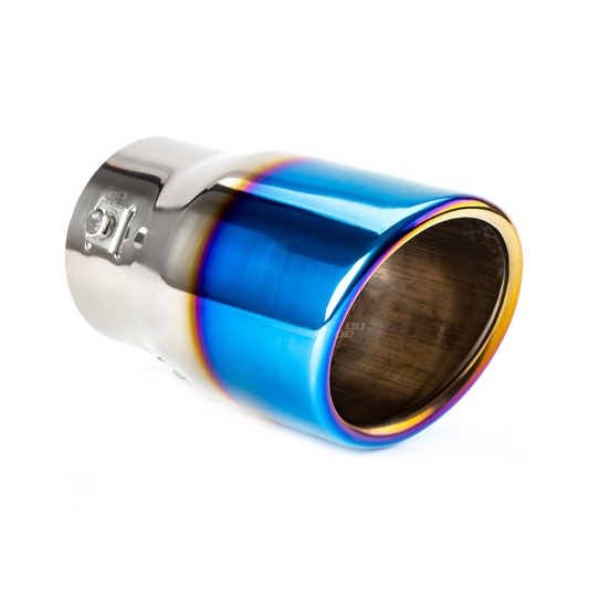 Single exhaust tail pipe chrome effect 48mm - 65mm mounting