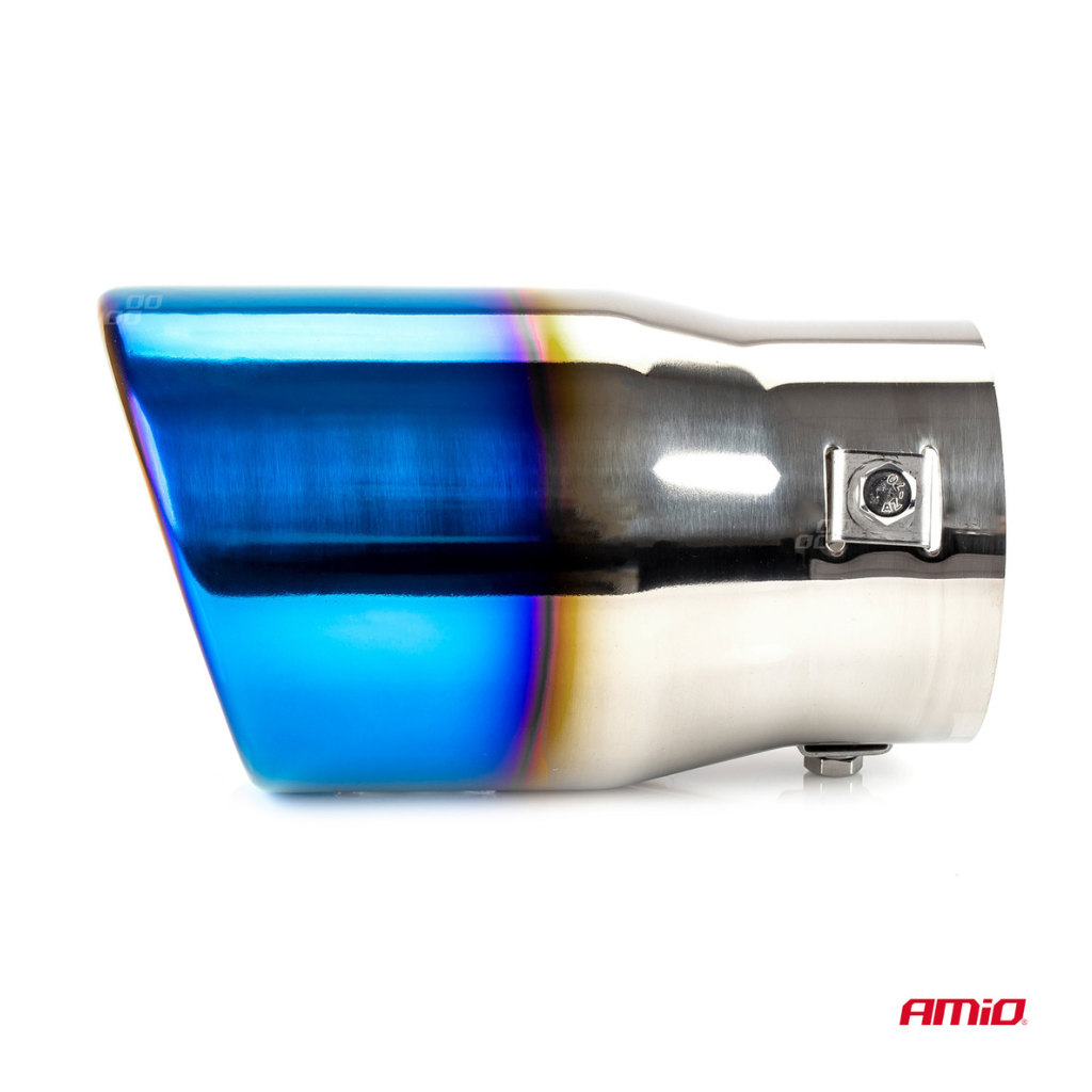 Single exhaust tail pipe chrome effect 48mm - 65mm mounting