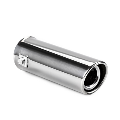 Single pipe exhaust tip 30 - 45mm mounting size 155mm long
