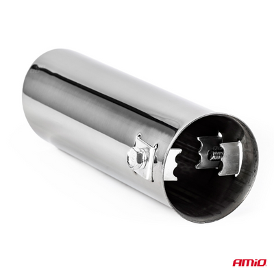 Single pipe exhaust tip 30 - 45mm mounting size 155mm long