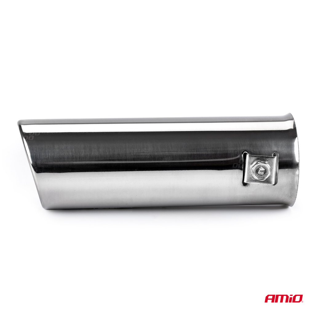 Single pipe exhaust tip 30 - 45mm mounting size 155mm long