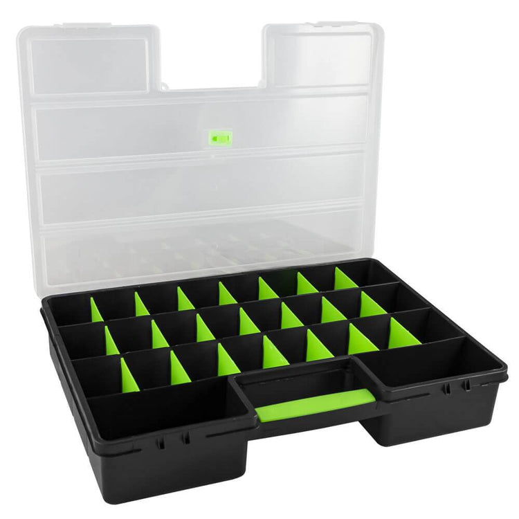 Small Parts Storage Container With 26 Compartments - Sweeney Motor Factors