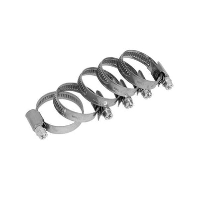 Stainless Steel Hose Clips Clamp 5pc Assorted Sizes - FDK Distribution