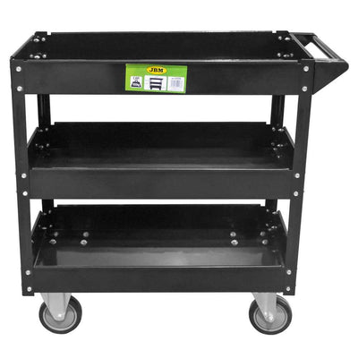 Heavy Duty Workshop Trolley Cart With 3 Shelves Tool Storage - Sweeney Motor Factors