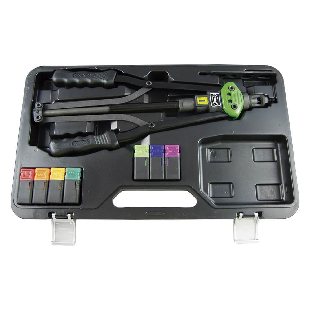 Twin Handle Nut Riveter Professional Heavy Duty Tool Kit Thread Nut Rivet Insert - Sweeney Motor Factors