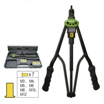 Twin Handle Nut Riveter Professional Heavy Duty Tool Kit Thread Nut Rivet Insert - Sweeney Motor Factors