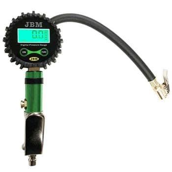 Tyre air inflator and pressure tester with digital gauge