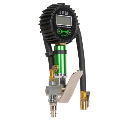 Tyre air inflator and pressure tester with digital gauge