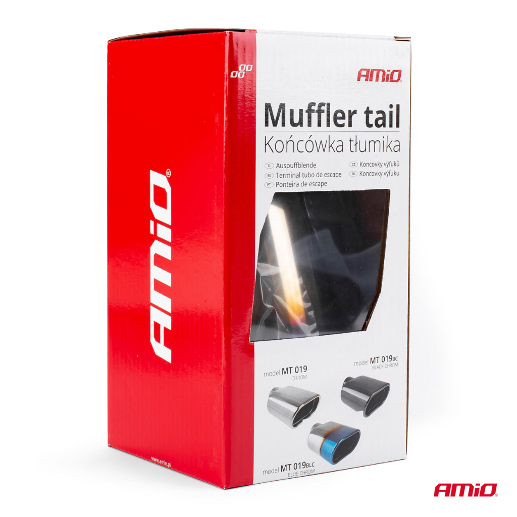 Universal chrome plated exhaust tail pipe mounting diameter: