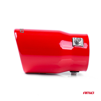 Universal red chrome plated exhaust tail pipe mounting