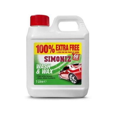 Wash & wax 100% extra free 1l