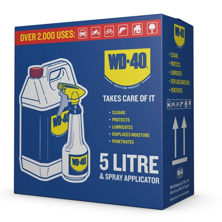 WD40 5 Litre With Spray Applicator Bottle - sWEENEY mOTOR fACTORS