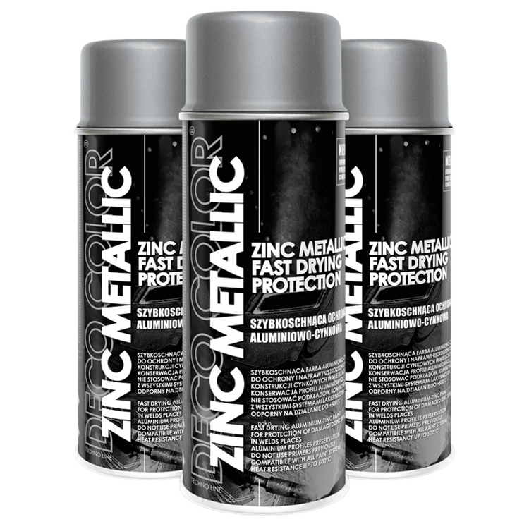 inc Metallic Spray – High-Gloss Aluminum-Zinc Protective Coating